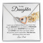 To My Daughter Necklace From Dad, You Are Braver Than You Believe
