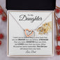 To My Daughter Necklace From Dad, You Are Braver Than You Believe