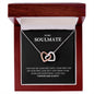 To My Soulmate | Wife Necklace | Gift For Fiancee | Girlfriend Gift