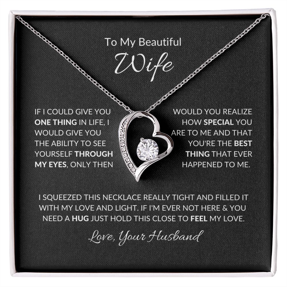 To My Beautiful Wife | Your Last Everything | Forever Love Necklace
