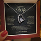 To My Beautiful Wife Necklace | Valentines Gift | Birthday Gift | Anniversary Gift | Wife Necklace