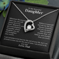To My Beautiful Daughter | Proud To Be Your Dad | Forever Love Necklace
