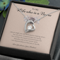 To My Wife Who Is a Nurse Forever Love Necklace.