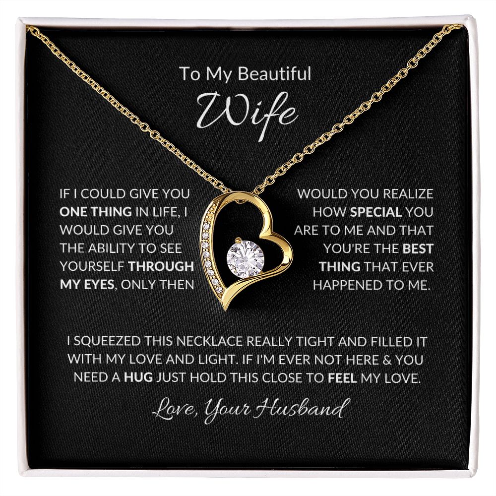 To My Beautiful Wife | Your Last Everything | Forever Love Necklace