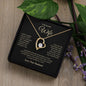 To My Beautiful Wife Necklace | Valentines Gift | Birthday Gift | Anniversary Gift | Wife Necklace