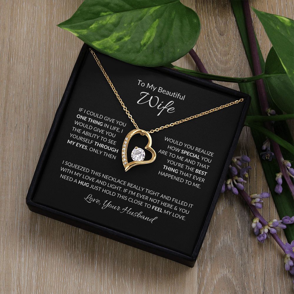 To My Beautiful Wife | Your Last Everything | Forever Love Necklace