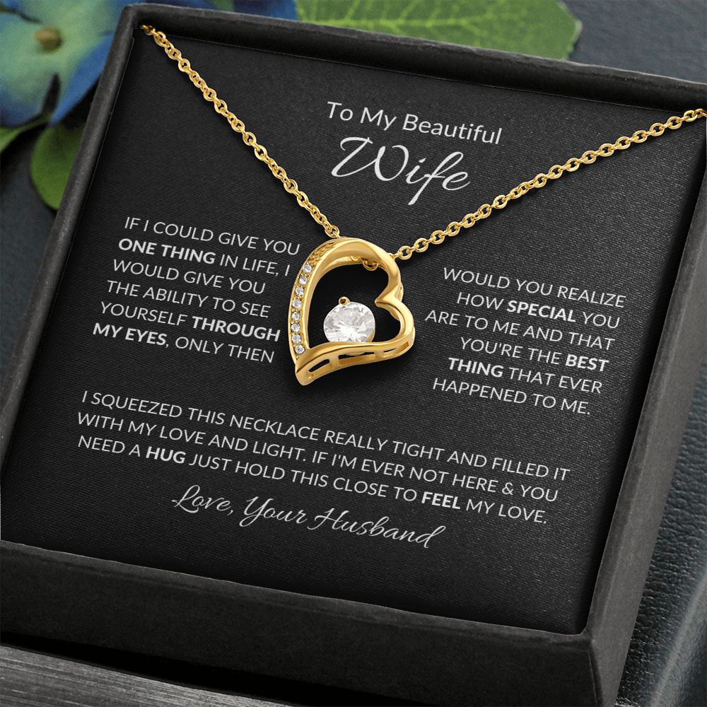 To My Beautiful Wife | Your Last Everything | Forever Love Necklace