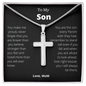 To My Son Cross Necklace