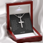 To My Son Cross Necklace