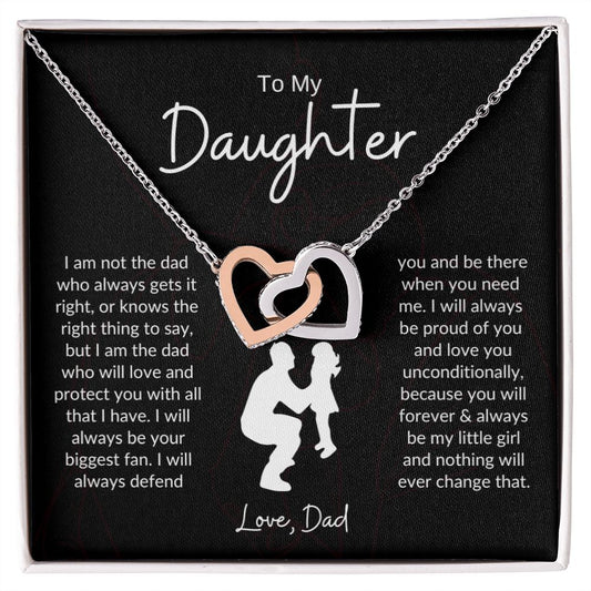 To My Daughter Necklace | Graduation Gift | Daughter Birthday Gift | Gift from Dad |