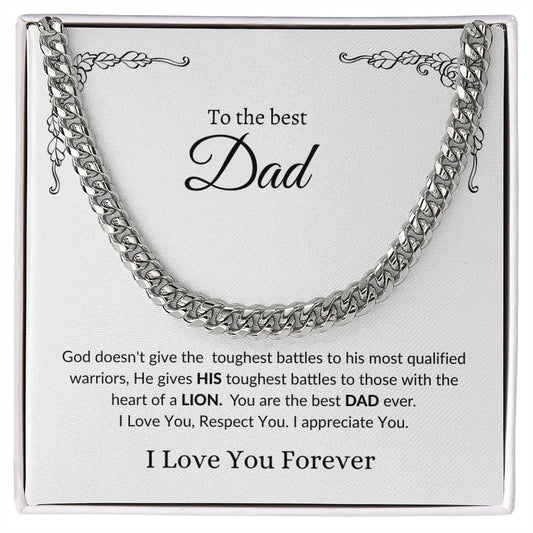 To The Best Dad | Cuban Link Chain