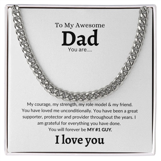 My Awesome Dad | Cuban Link Chain