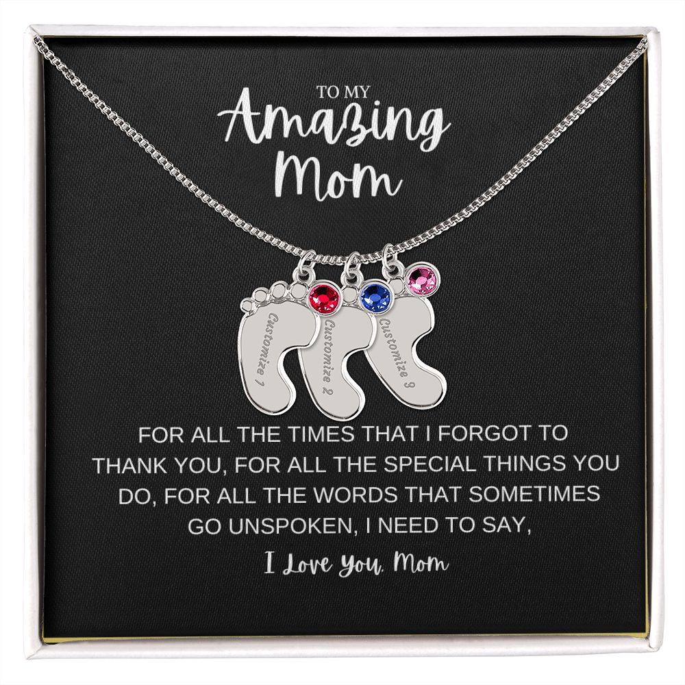 To My Amazing Mom | Customize Baby Feet