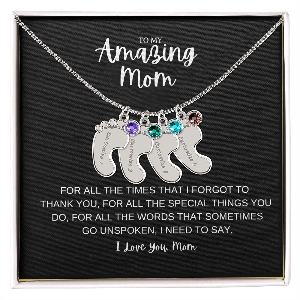 To My Amazing Mom | Customize Baby Feet
