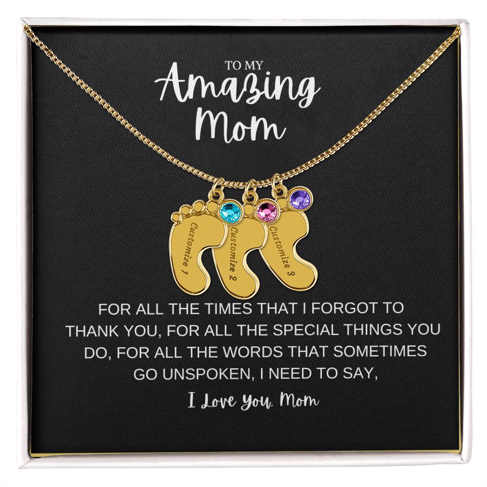 To My Amazing Mom | Customize Baby Feet