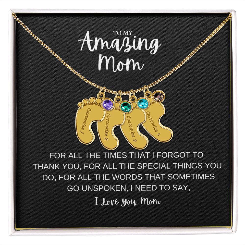 To My Amazing Mom | Customize Baby Feet