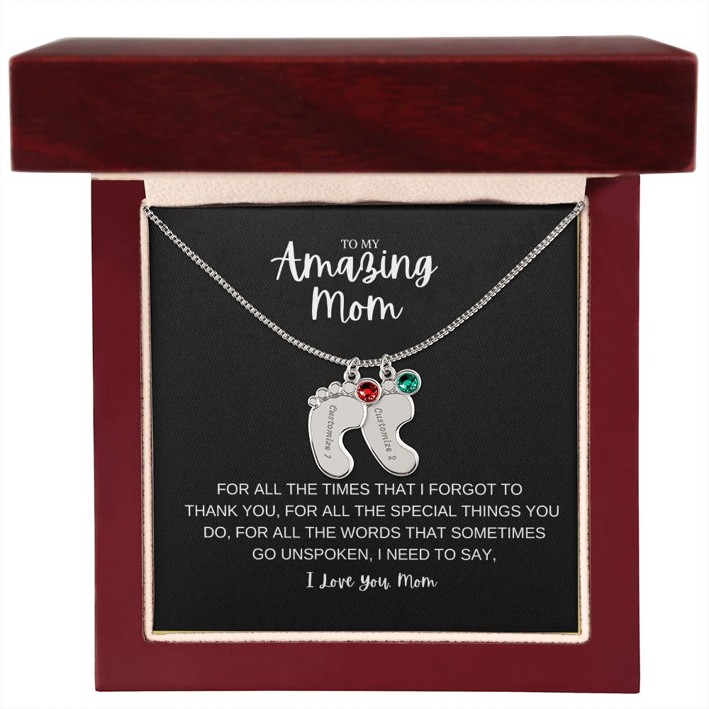 To My Amazing Mom | Customize Baby Feet