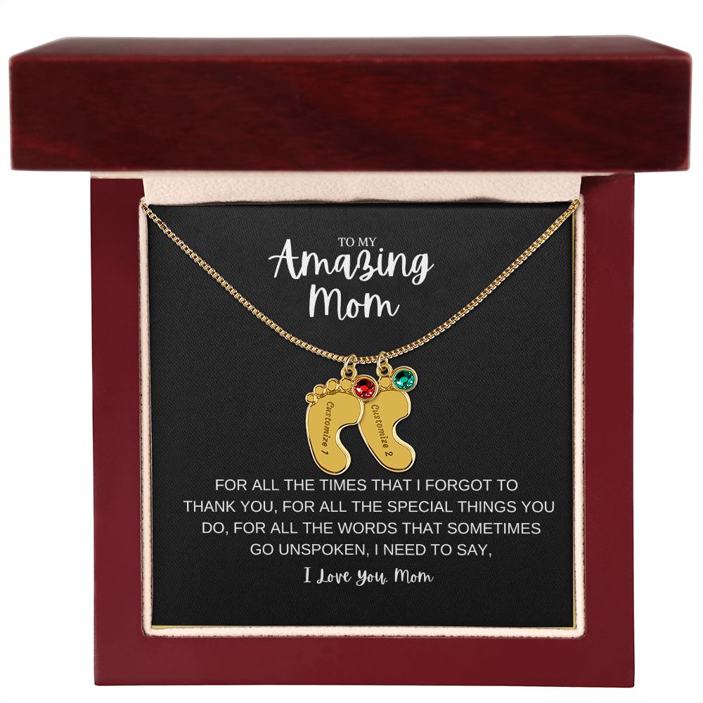 To My Amazing Mom | Customize Baby Feet