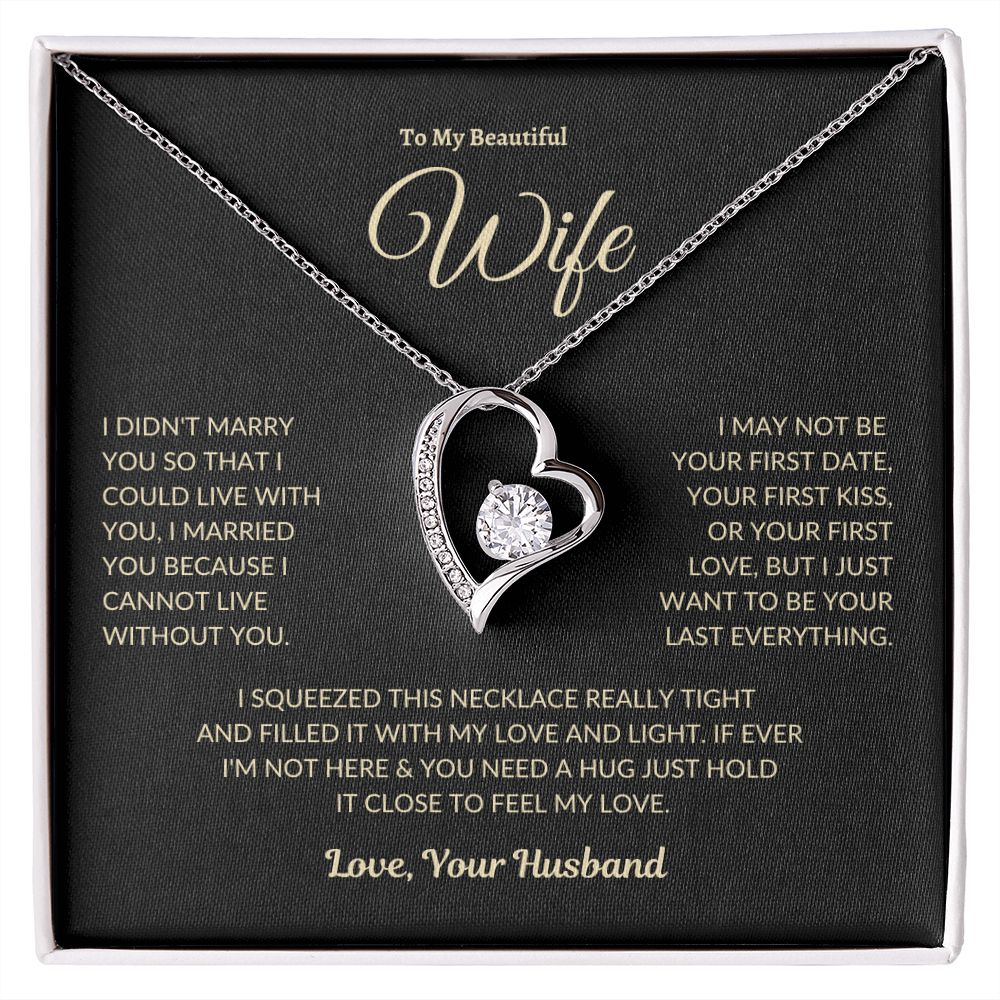 Love Knot Necklace---To my Darling Wife – DRITEFIND LLC