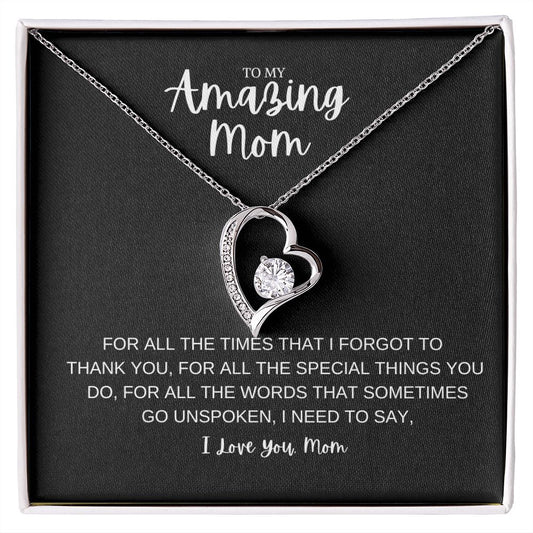 My Amazing Mom | Mother's Day Gift | Forever Love Necklace